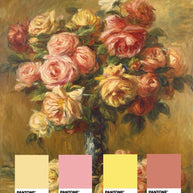 《Roses in a Vase》｜Pierre-Auguste Renoir